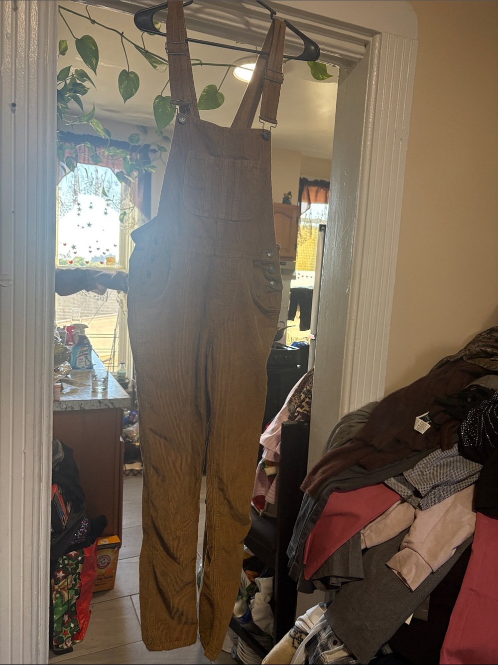 Fat Face Brown Corduroy Overall Jumpsuit